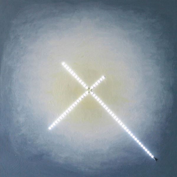 ZANUSO Energia creatrice (2015) acrilico e strip led su