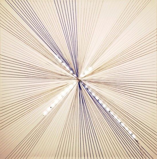 ZANUSO Confine tra terra e cielo (2015) tecnica mista su