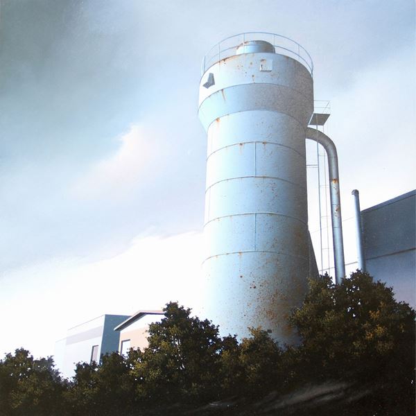 Angelo DAVOLI EN 102 struttura (2007) olio su tavola Asta Arte