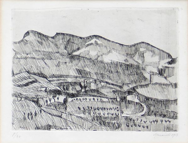 Giorgio MORANDI - Paesaggio Grizzana