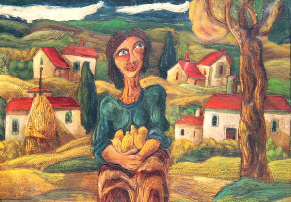 Giuseppe (Beppe) SERAFINI - Donna e limoni