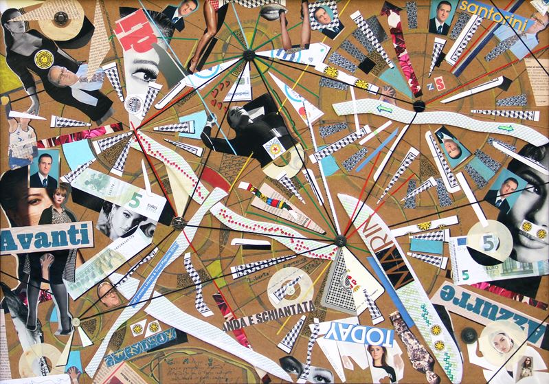 Caos Moderno-2: Spazio prospettico "dinamico" deformato con 6 forze centripete-centrifughe in pun...