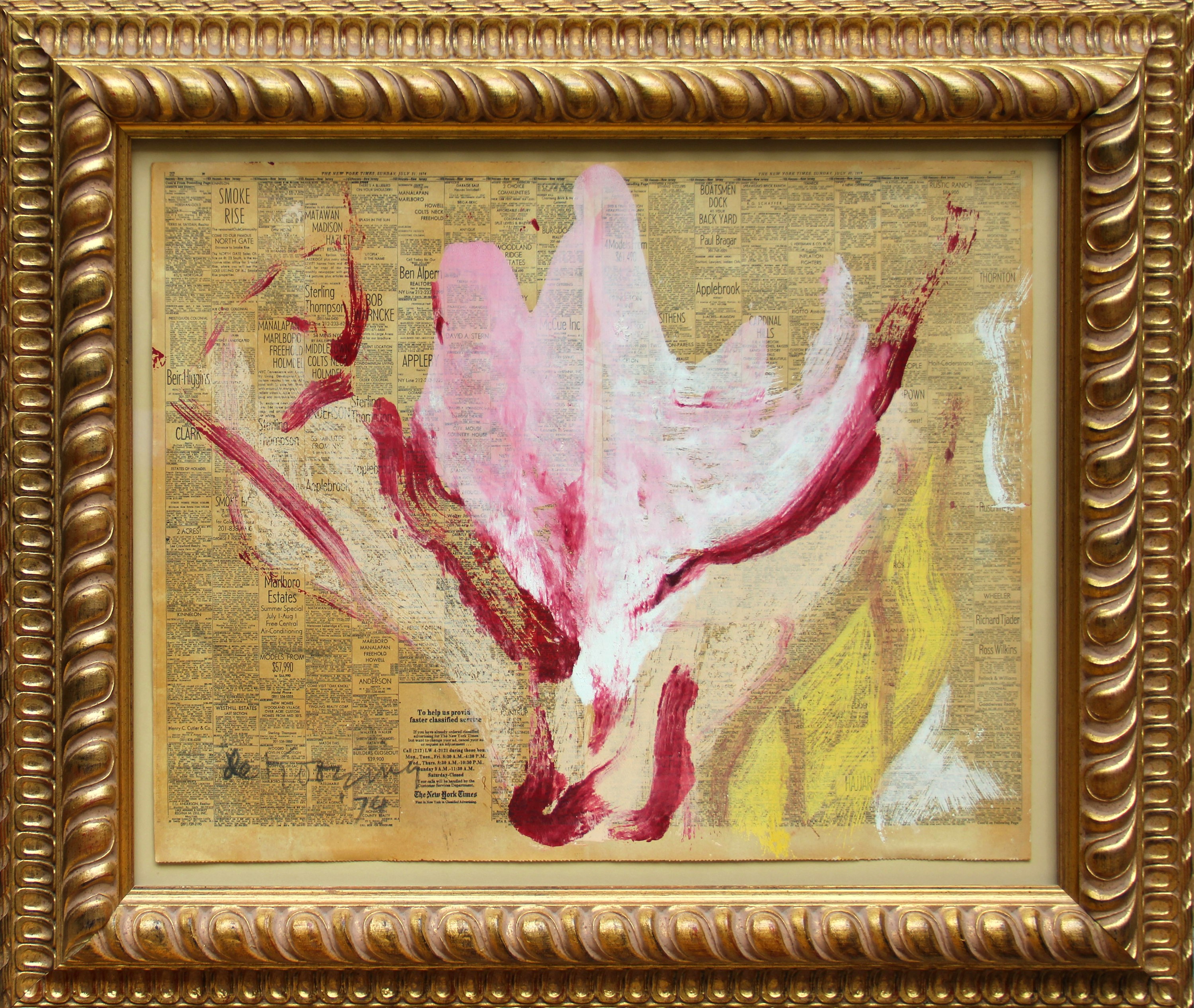 Composition rose et blanche