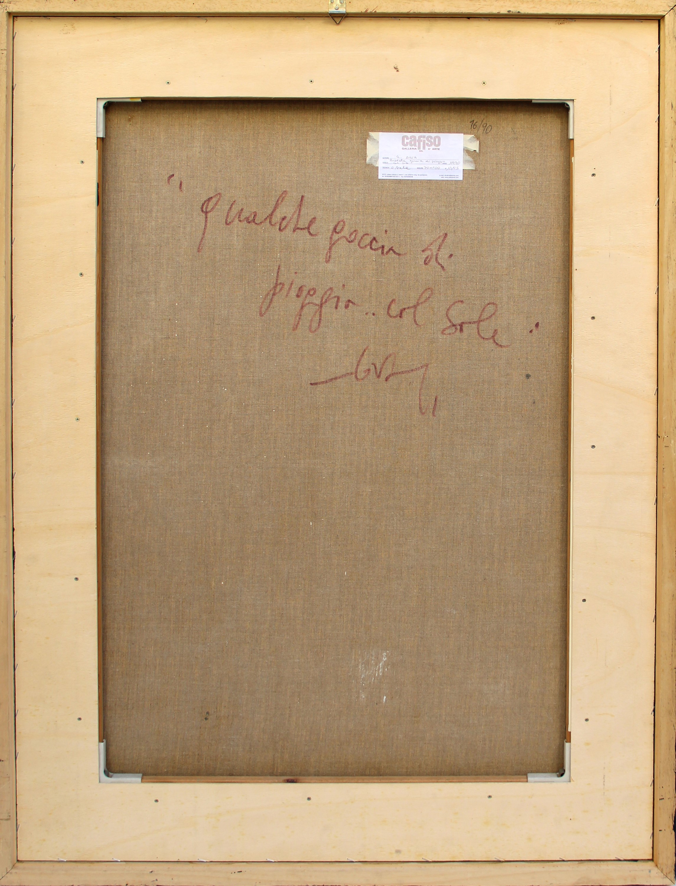 Qualche goccia di pioggia col sole