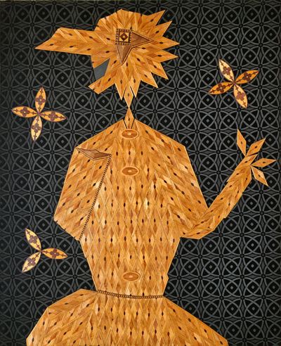 Lady Alice Spring Stuart (collage, intarsio e stoffa su tavola), 1962