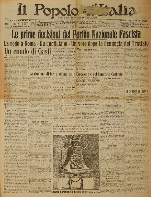 Mario Sironi - Don Sturzo a Serrati: la religione ci divide ma l'antifascismo ci unisce (disegno ...