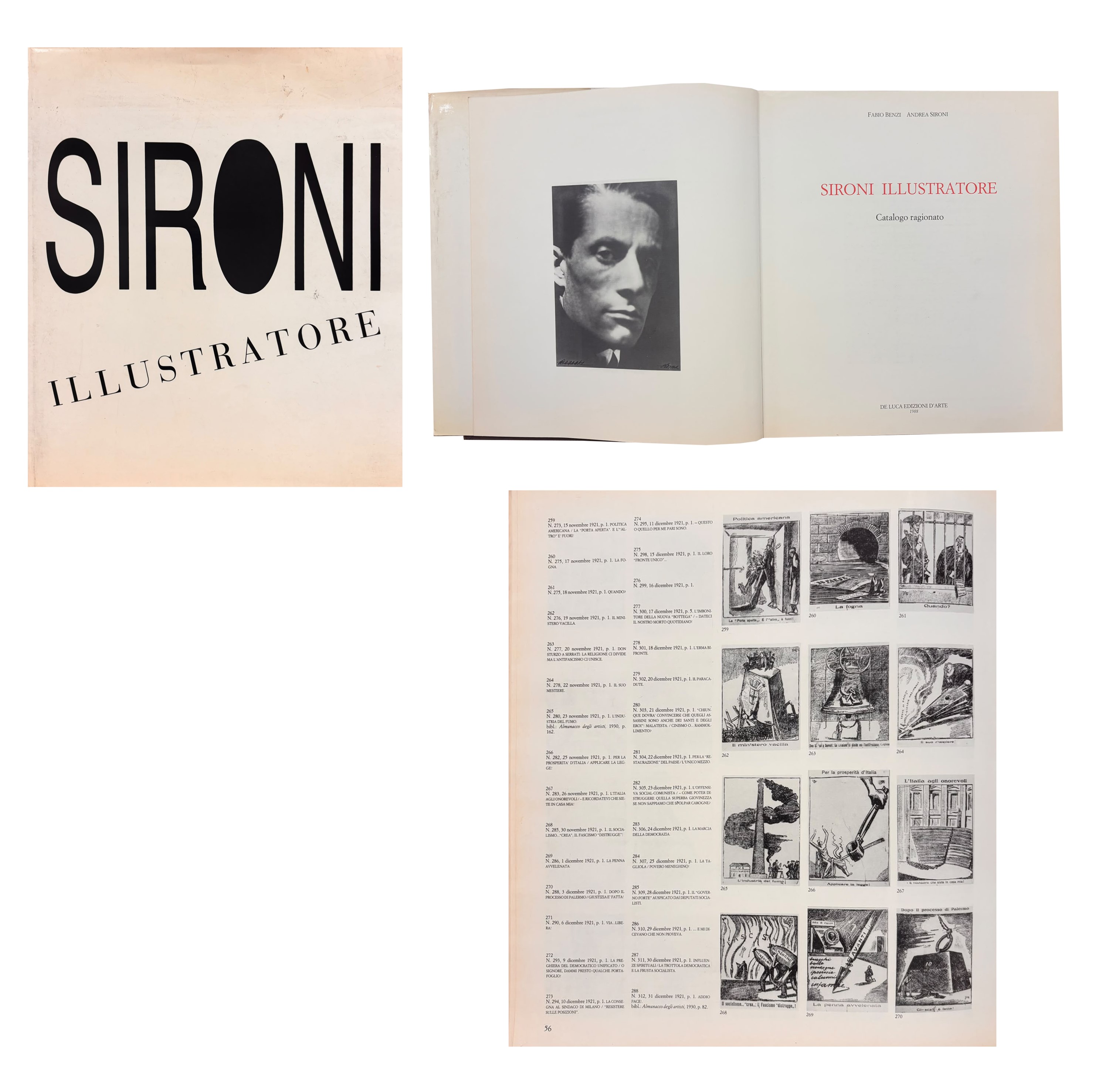 Mario Sironi - Don Sturzo a Serrati: la religione ci divide ma l'antifascismo ci unisce (disegno ...