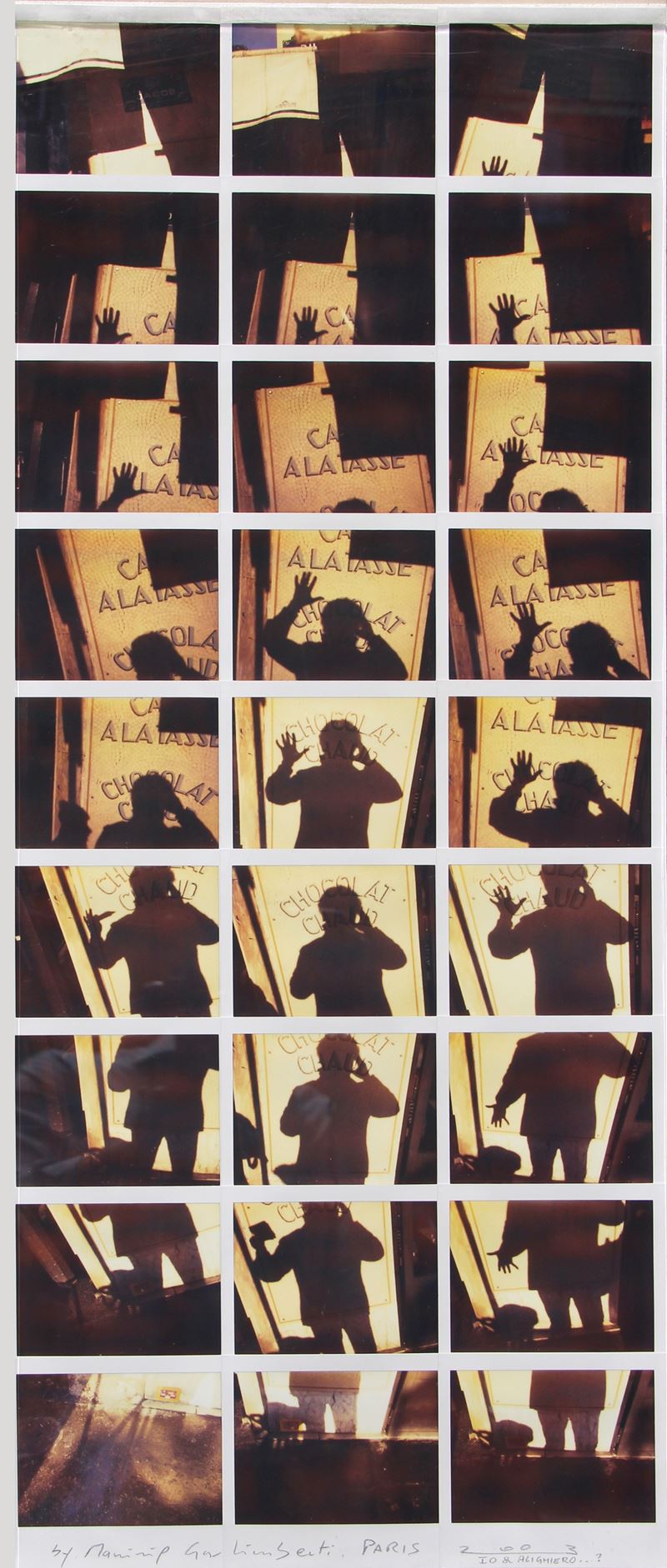Maurizio Galimberti - Io e Alighiero...? mosaico di polaroid (2003)
