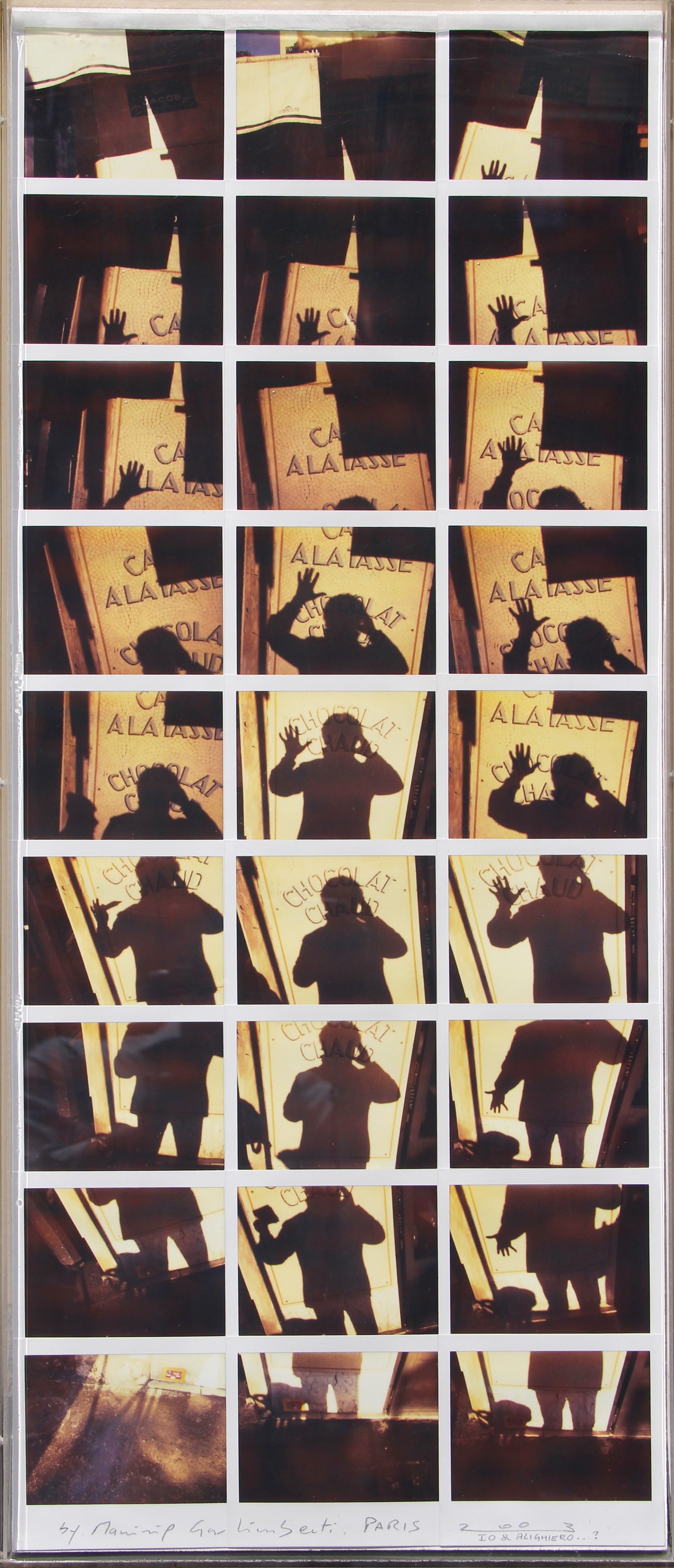 Maurizio Galimberti - Io e Alighiero...? mosaico di polaroid (2003)