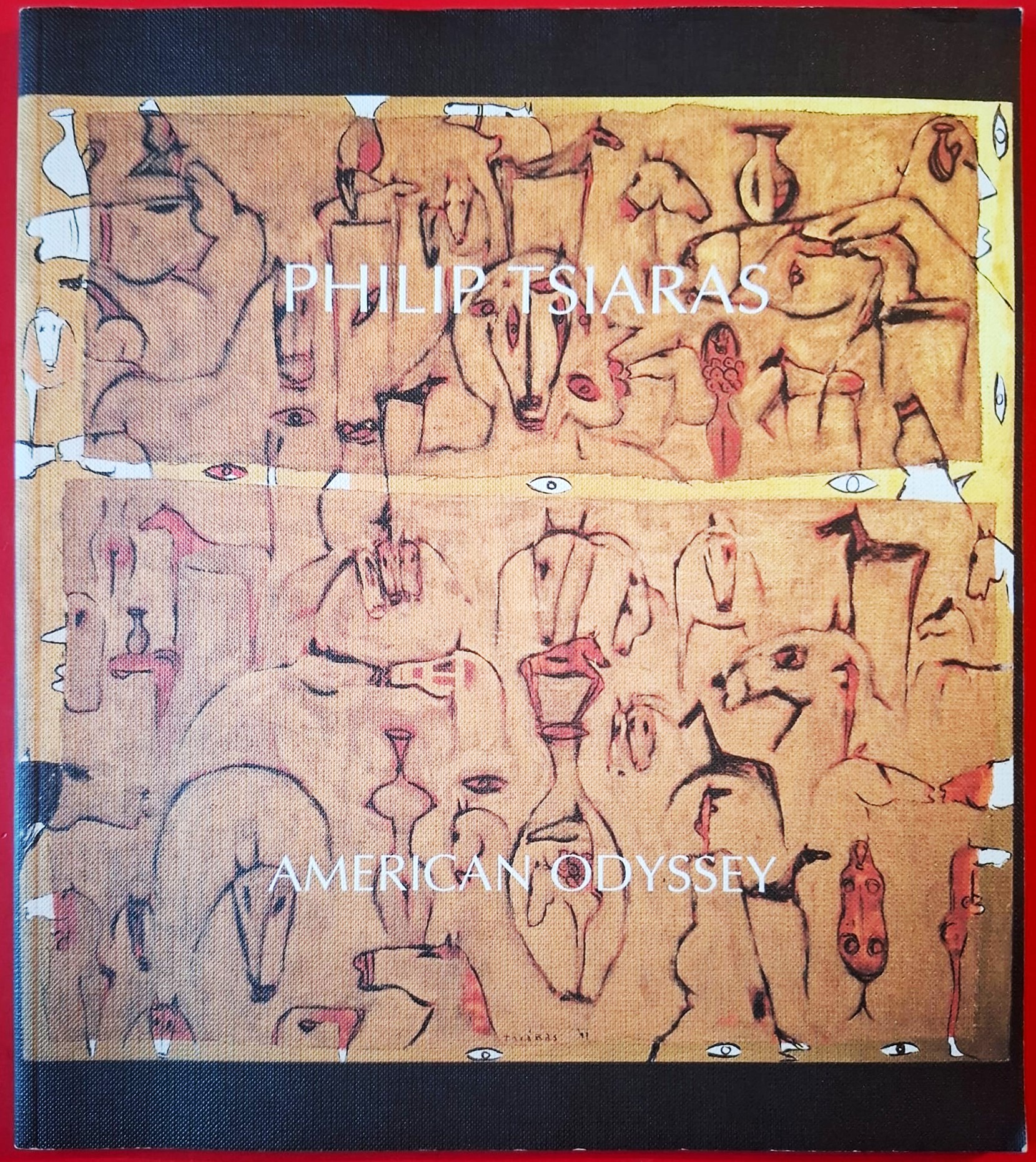 Philip Tsiaras - Trojan Horses, collage e tecnica mista su tela (1997)