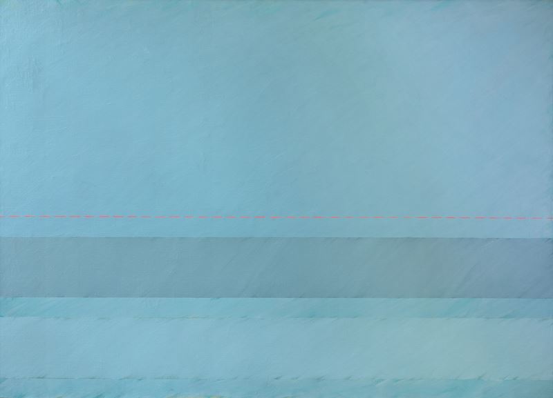 Claudio Verna - Orizzonte/mare, olio su tela
