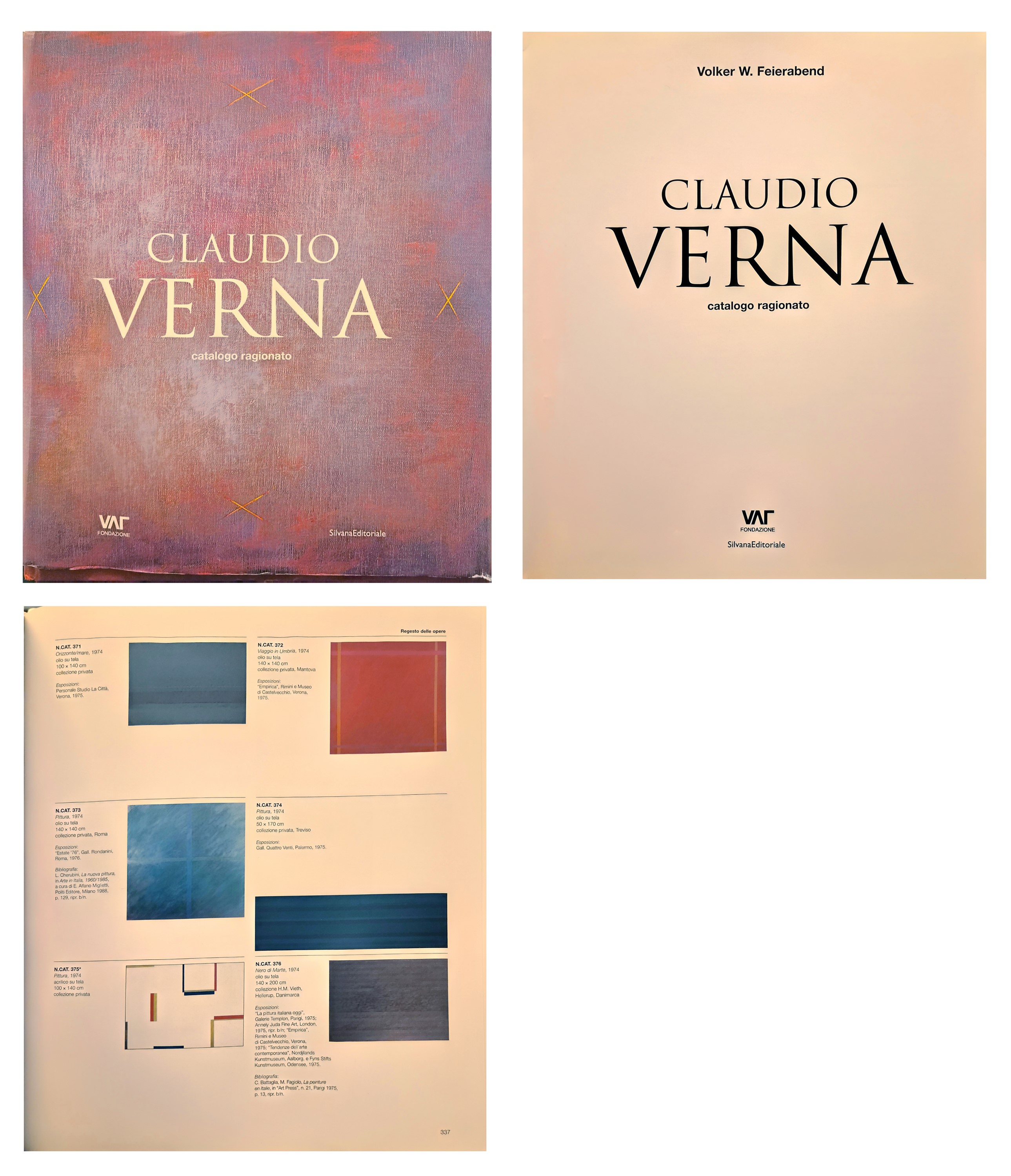 Claudio Verna - Orizzonte/mare, olio su tela