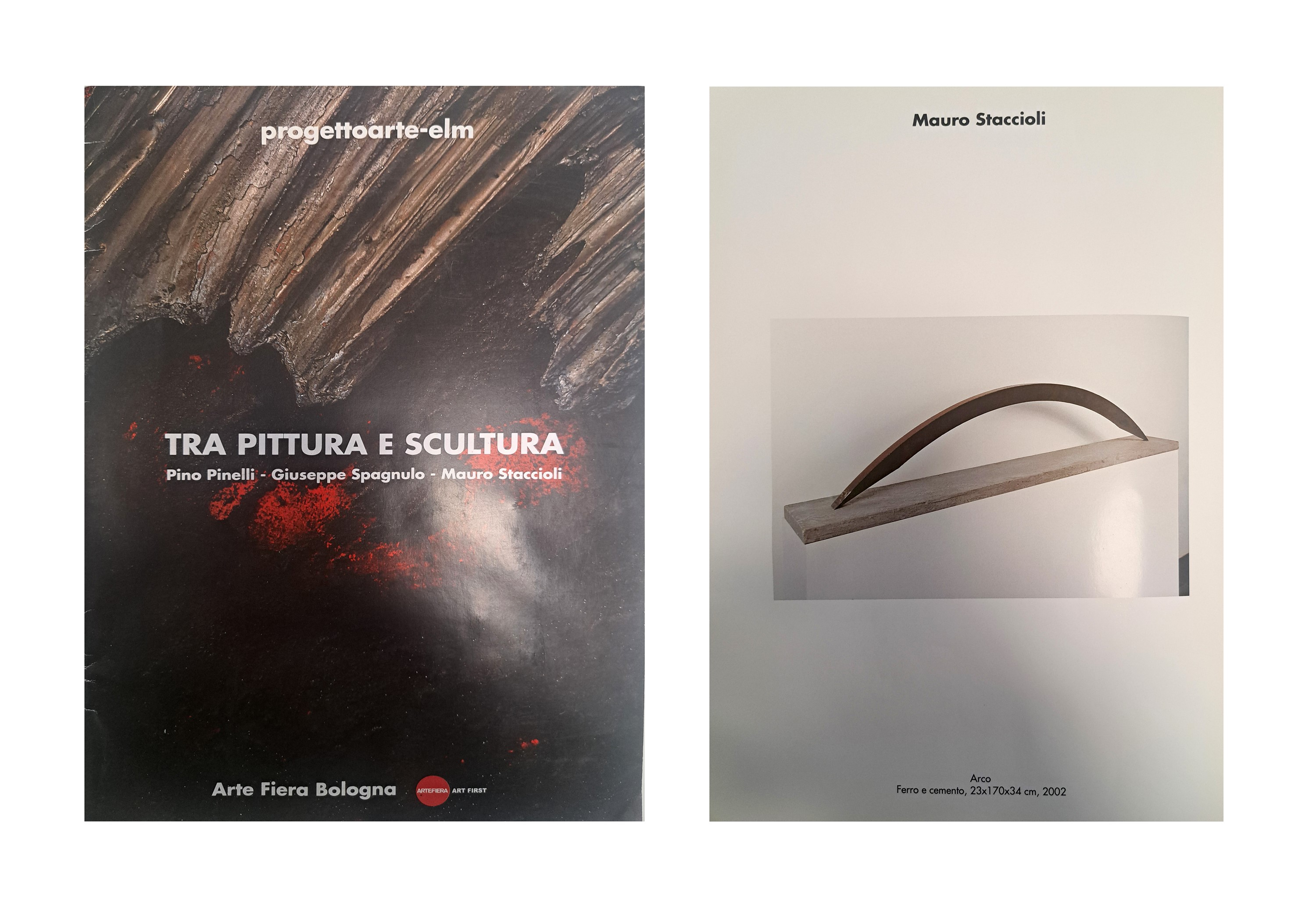 Mauro Staccioli - Senza titolo (arco rovesciato), ferro su base di legno