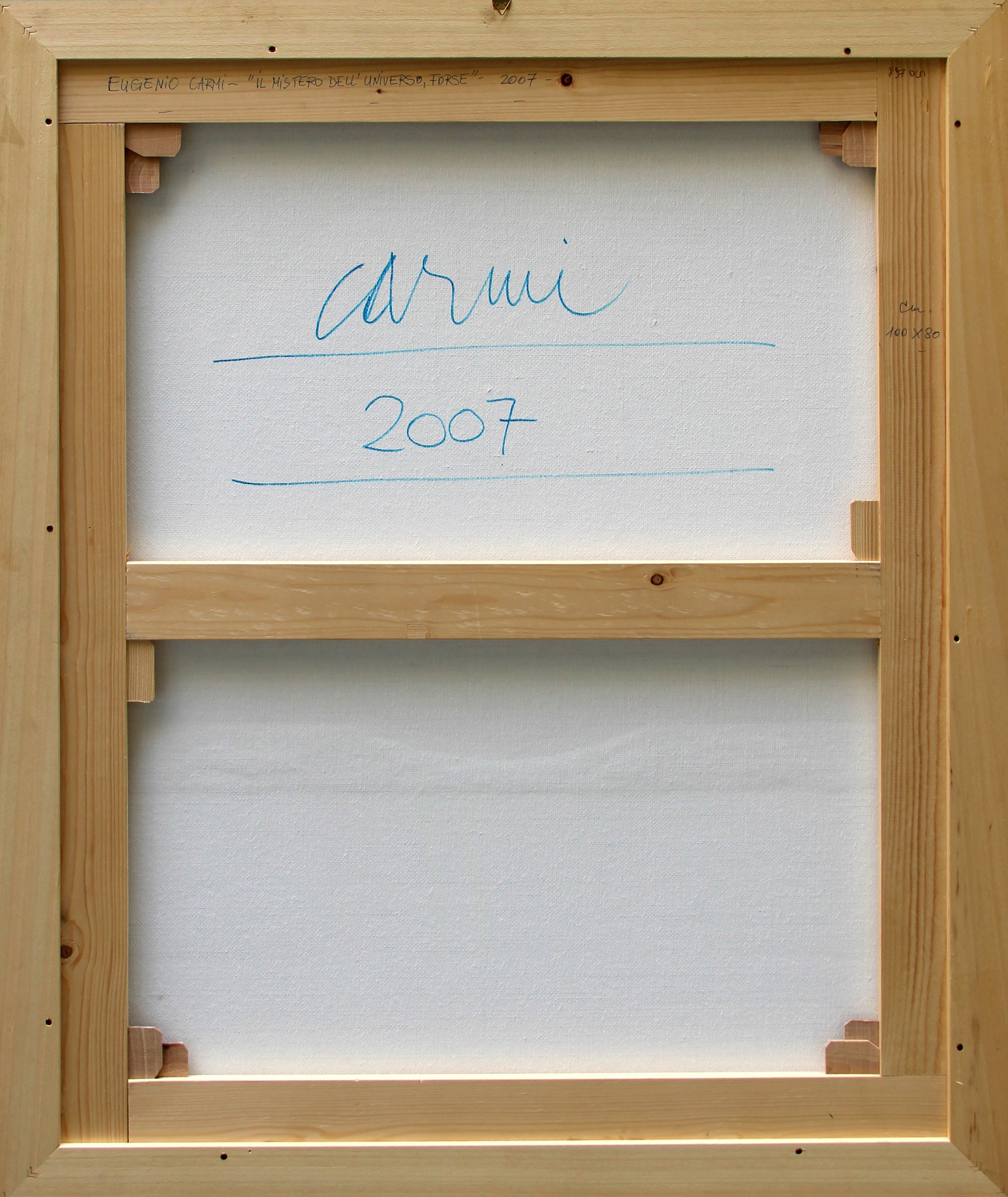 Eugenio Carmi - Il mistero dell’universo (forse), acrilico su tela (2007)