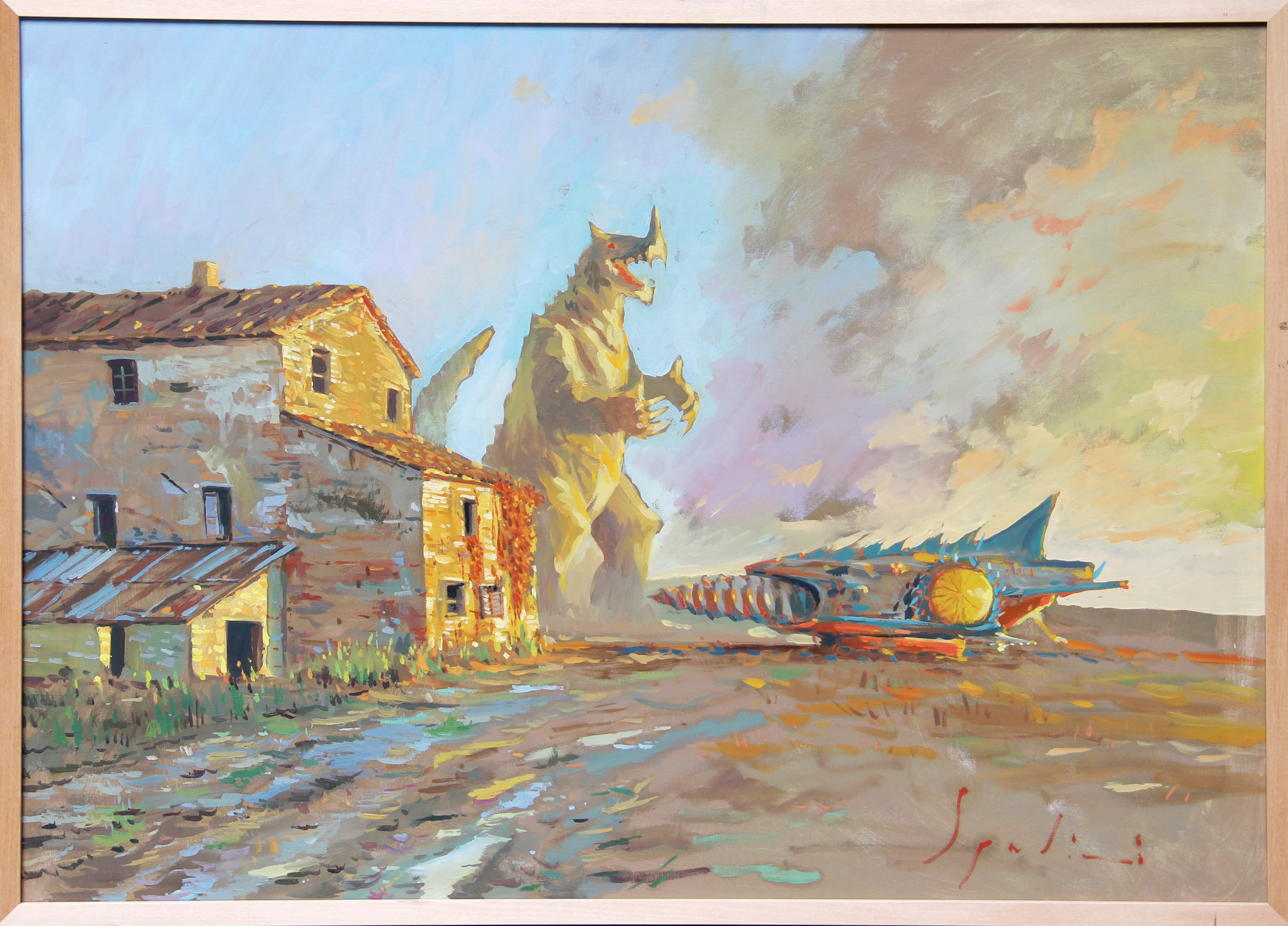 Fabrizio Spadini - The last sun, olio su tela