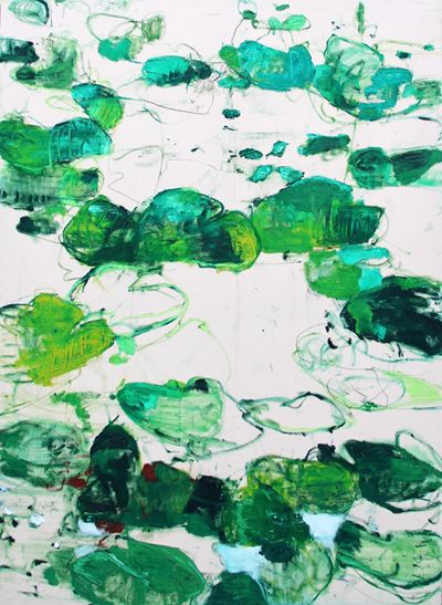 Ninfee, olio su tela (2018)