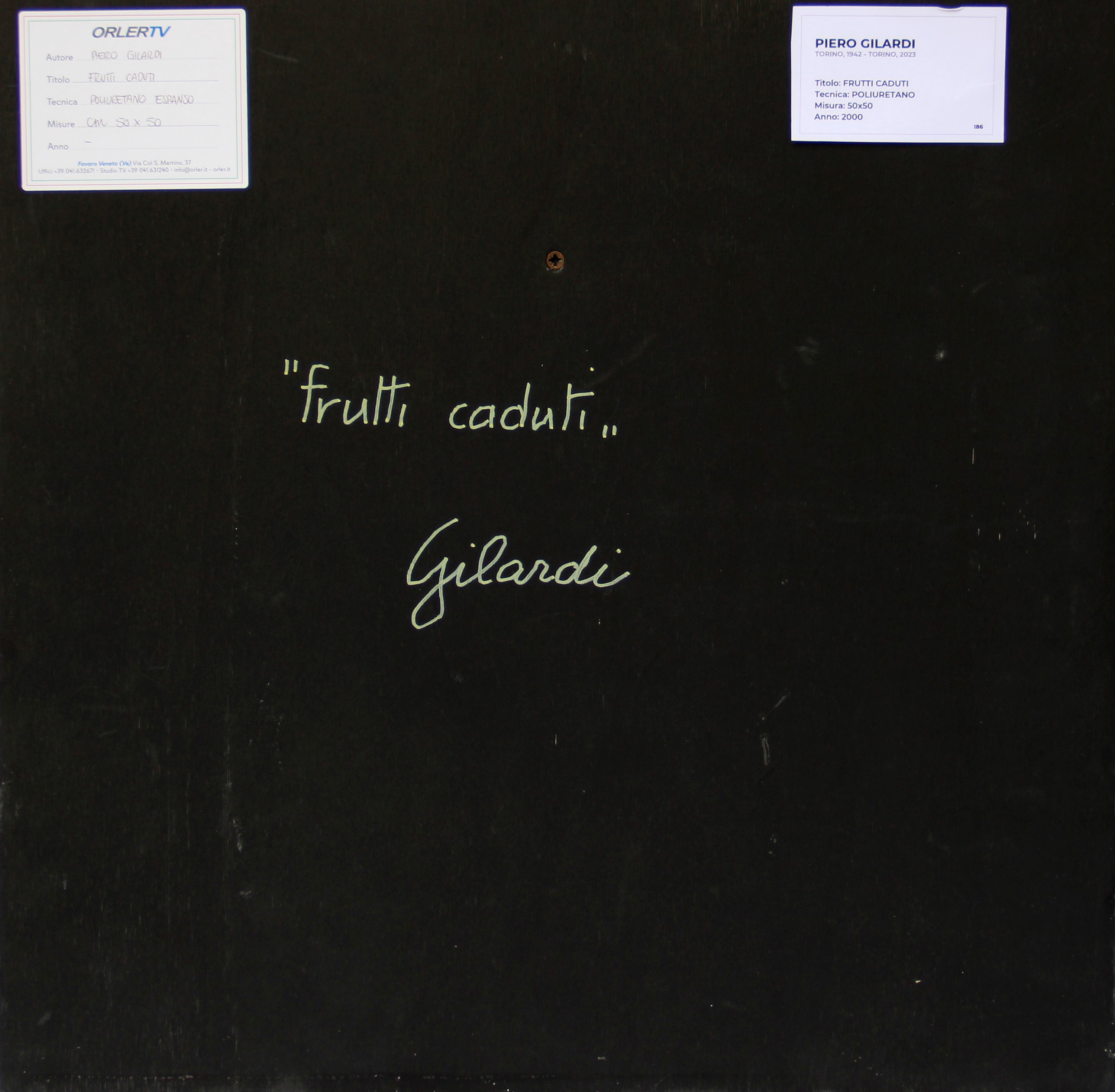 Piero Gilardi - Frutti caduti (poliuretano espanso)