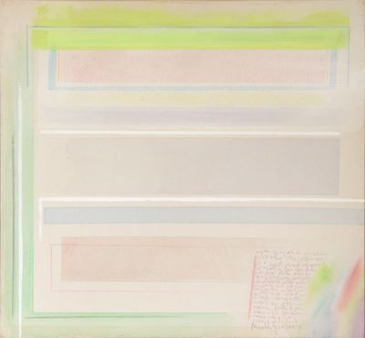 Se il giallo/verde prevale, tecnica mista su tela (2021)