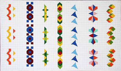Arte elementare, tecnica mista su tela (1973)