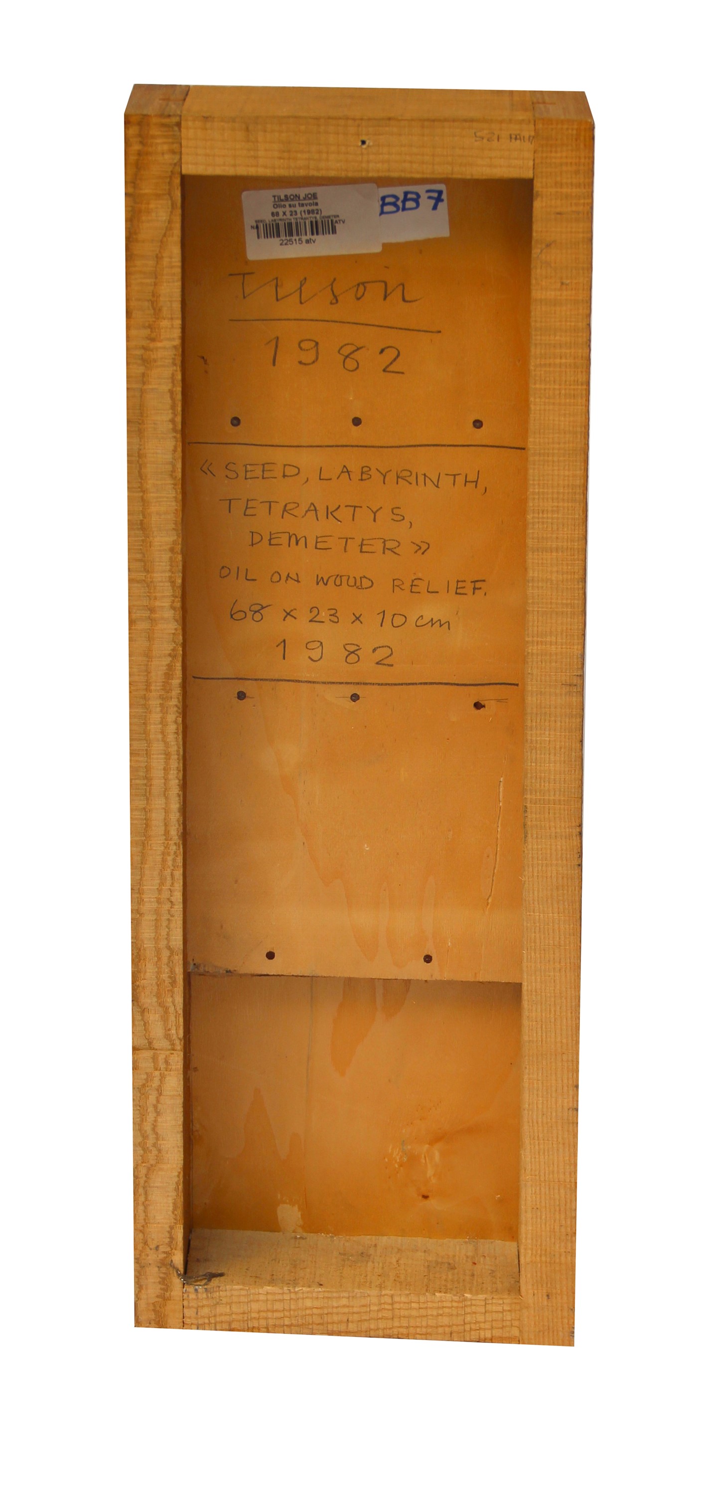Joe Tilson - Seed, labyrinth, tetraktys, demeter