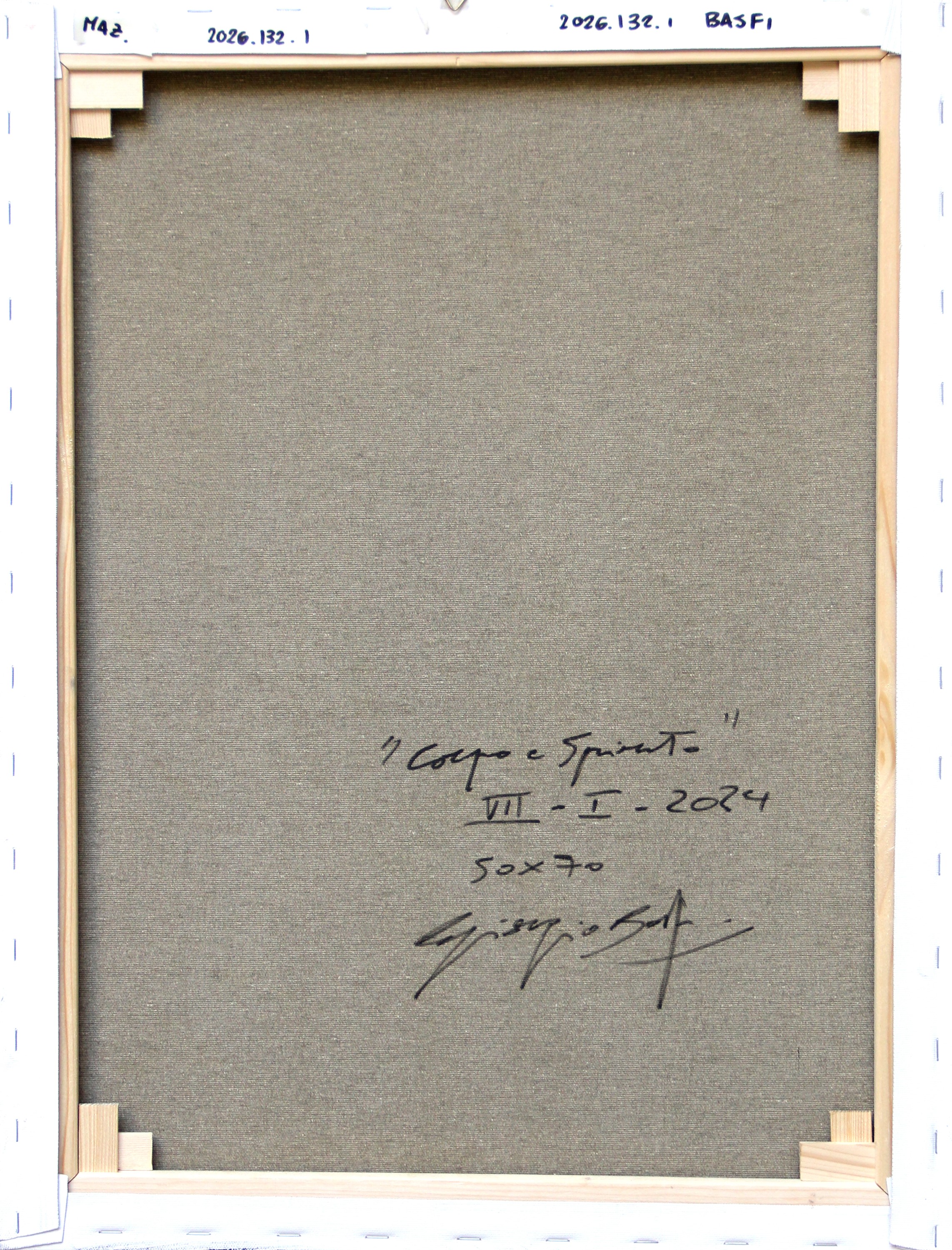 Giorgio Basfi - Corpo e Spirito VII I (olio su tela, 2024)