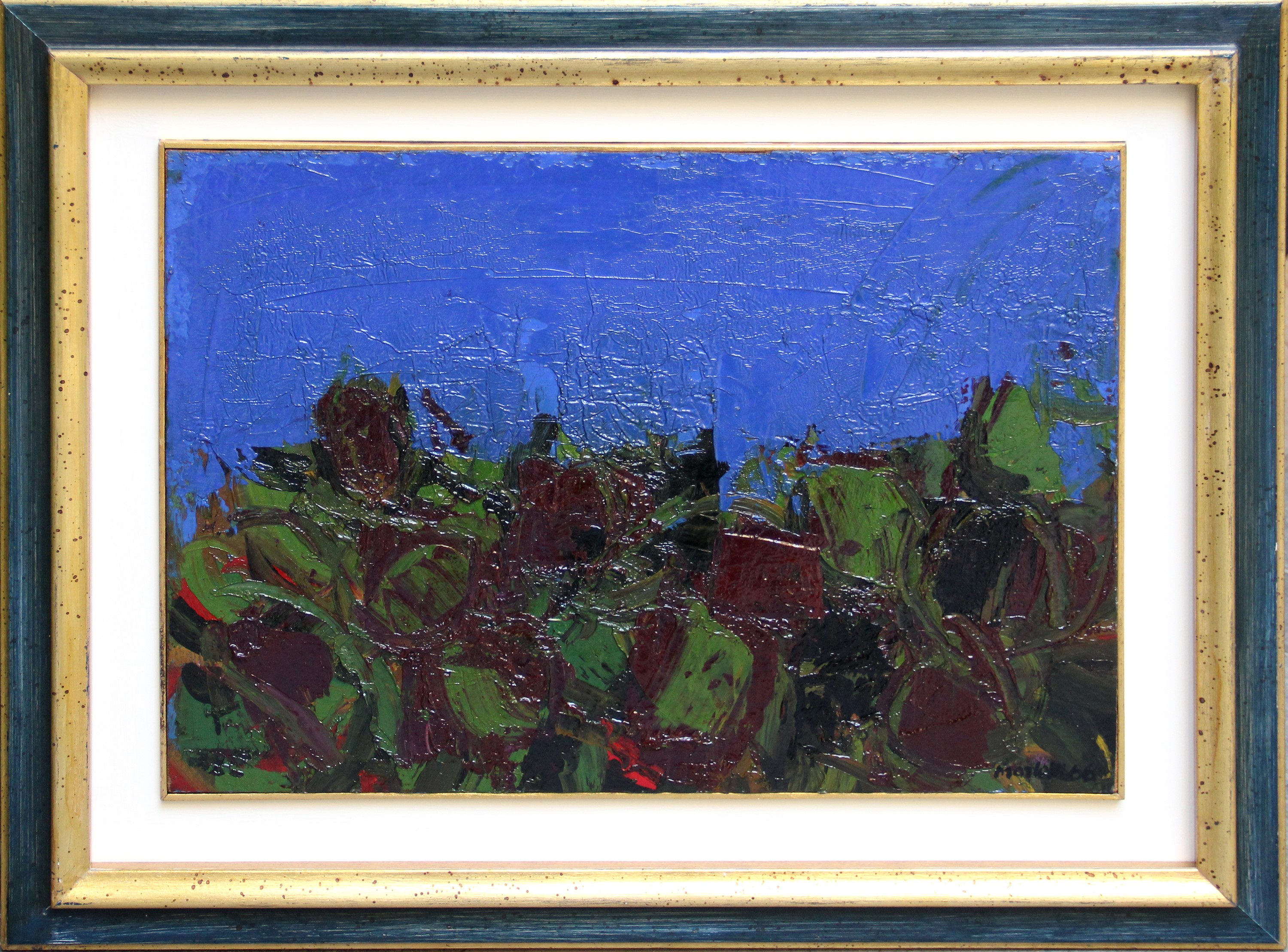 Ennio Morlotti - Ulivi, olio su tela (1966)
