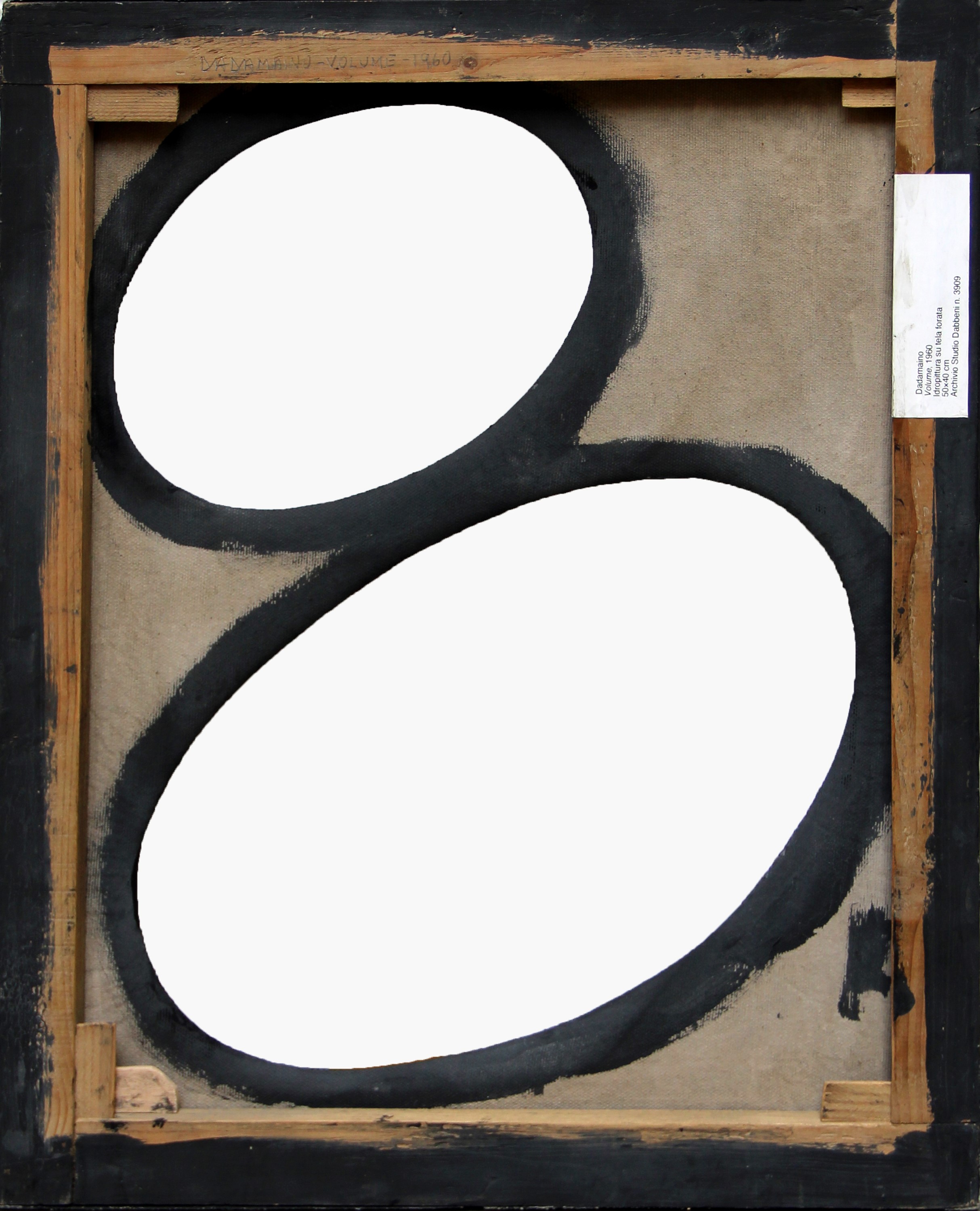 Dadamaino - Volume (idropittura su tela), 1960